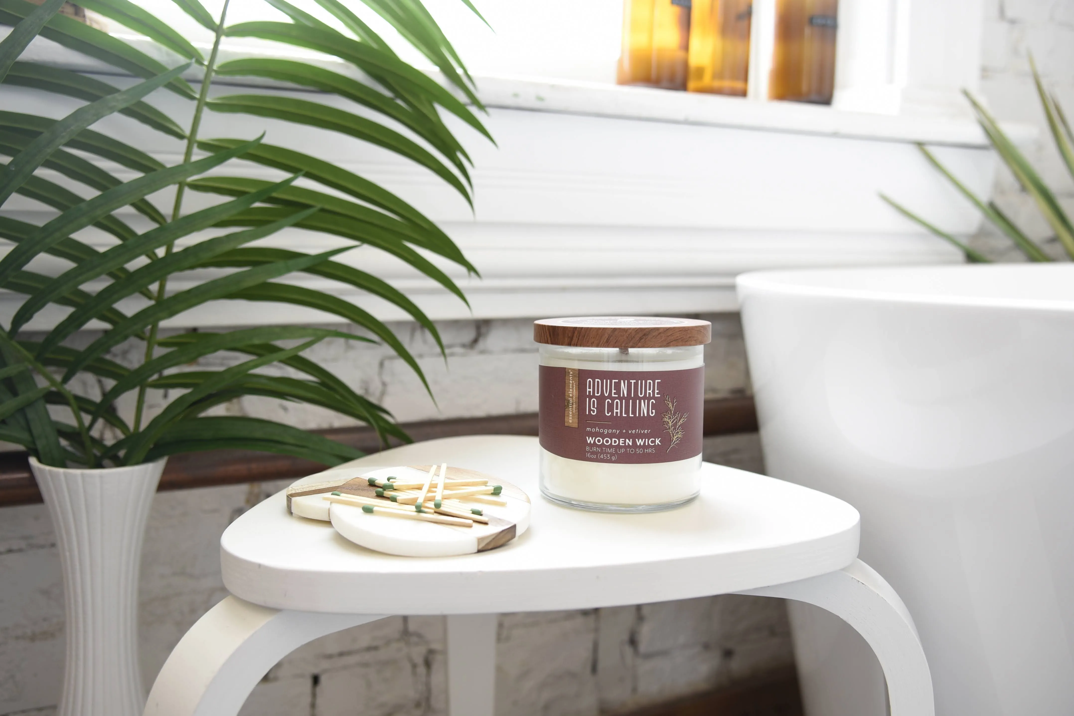 Adventure Is Calling Wooden-Wick 16oz Jar Candle