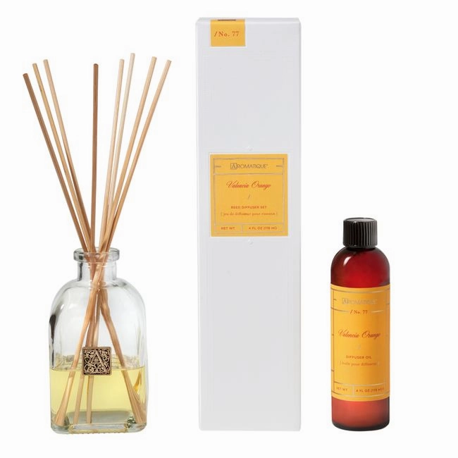 Aromatique Valencia Orange Reed Diffuser Set