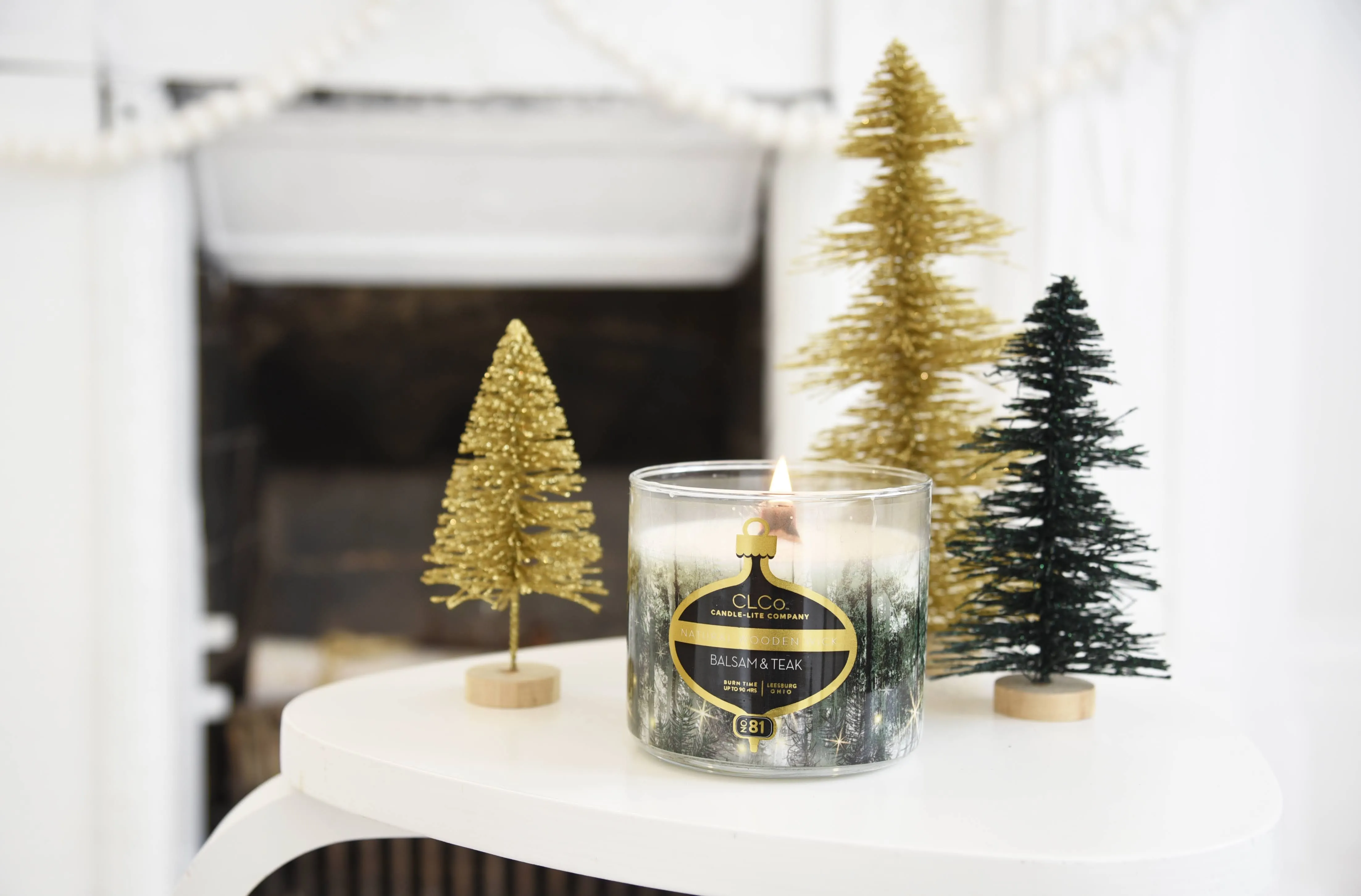 Balsam & Teak Wooden-Wick 14oz Jar Candle
