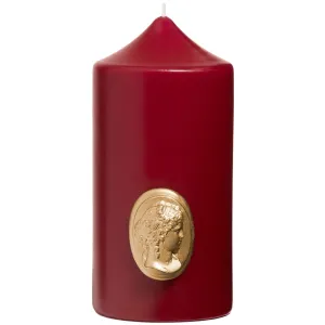 Burgundy Pillar Candle