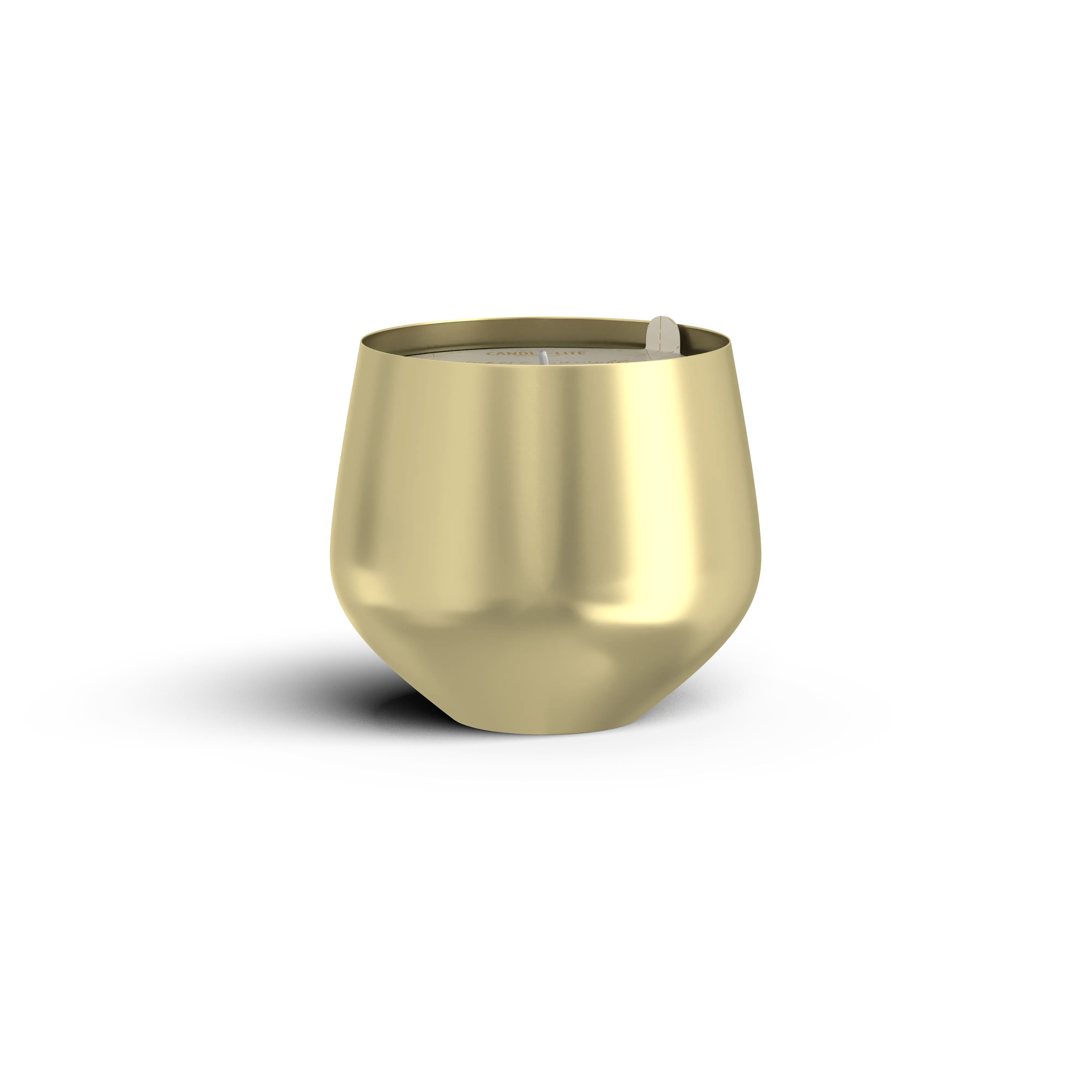 Cashmere Snowflakes 10oz Gold Metal Jar Candle