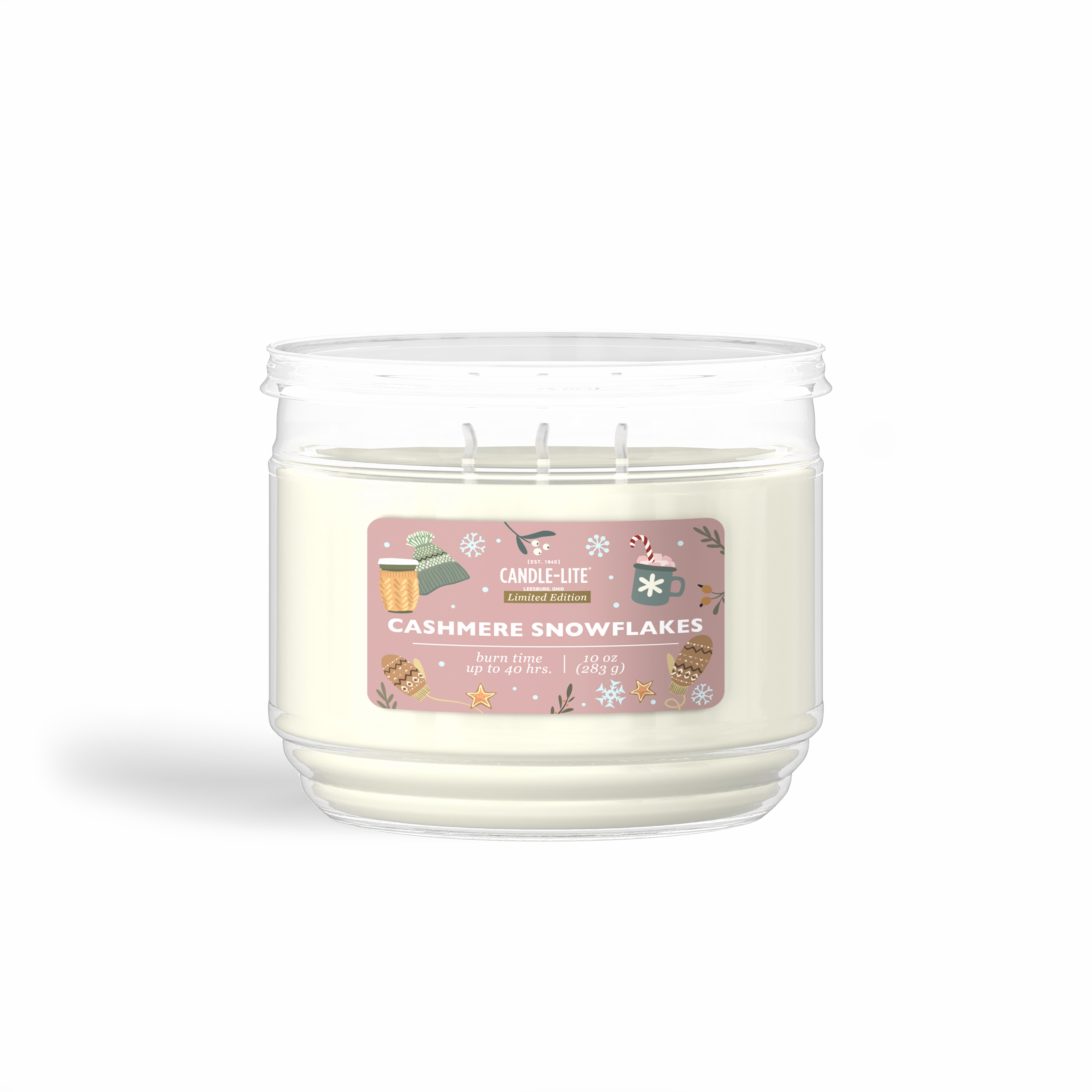 Cashmere Snowflakes 10oz Jar Candle