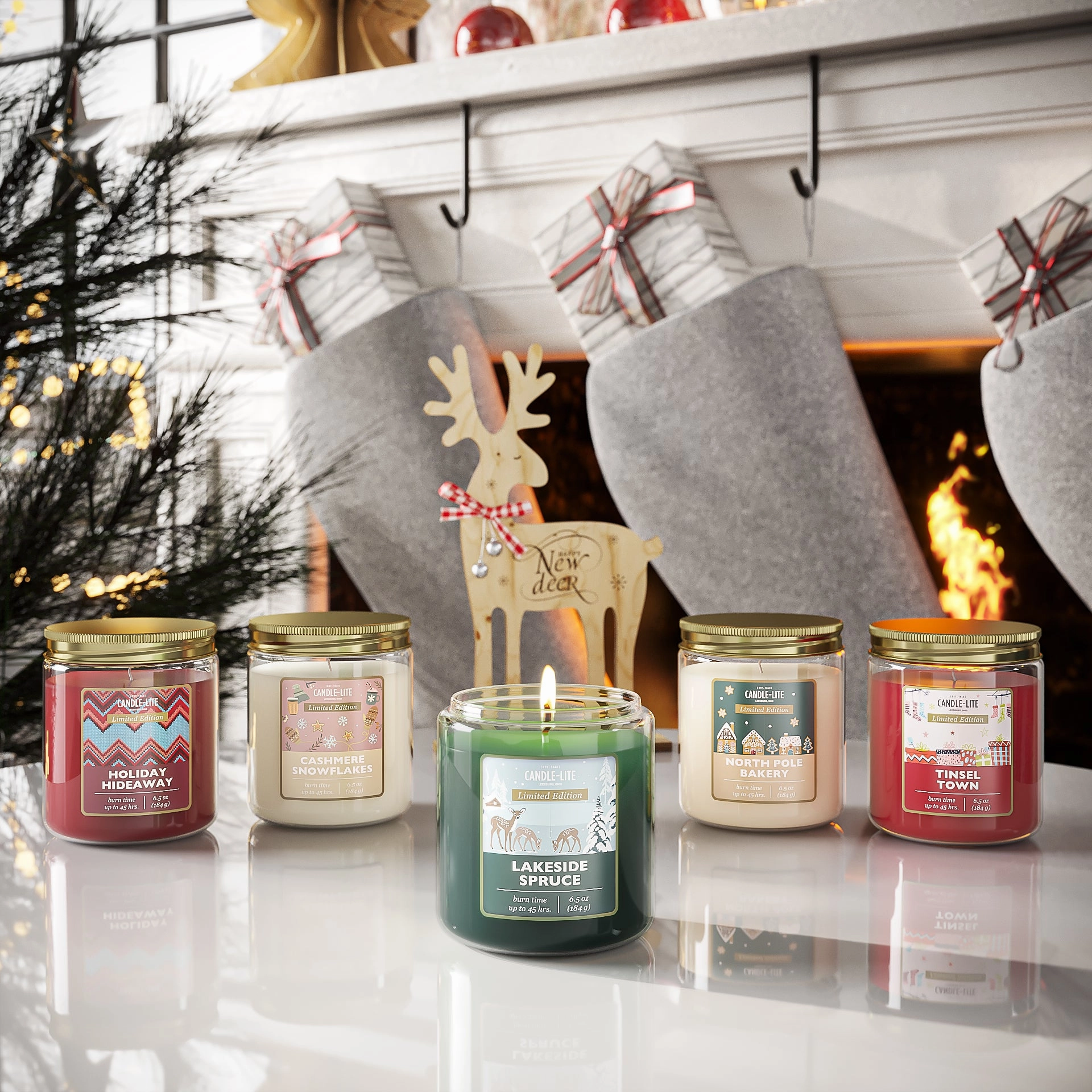 Cashmere Snowflakes 6.5oz Jar Candle