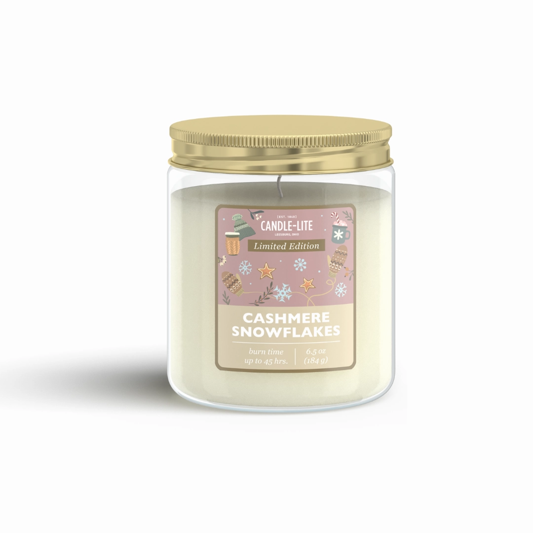 Cashmere Snowflakes 6.5oz Jar Candle