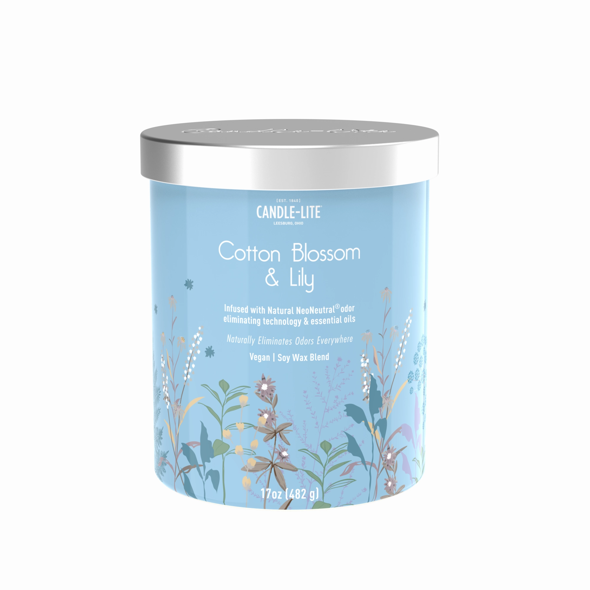 Cotton Blossom & Lily 2-wick 17oz Jar Candle