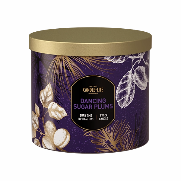 Dancing Sugar Plums 3-wick 14oz Jar Candle
