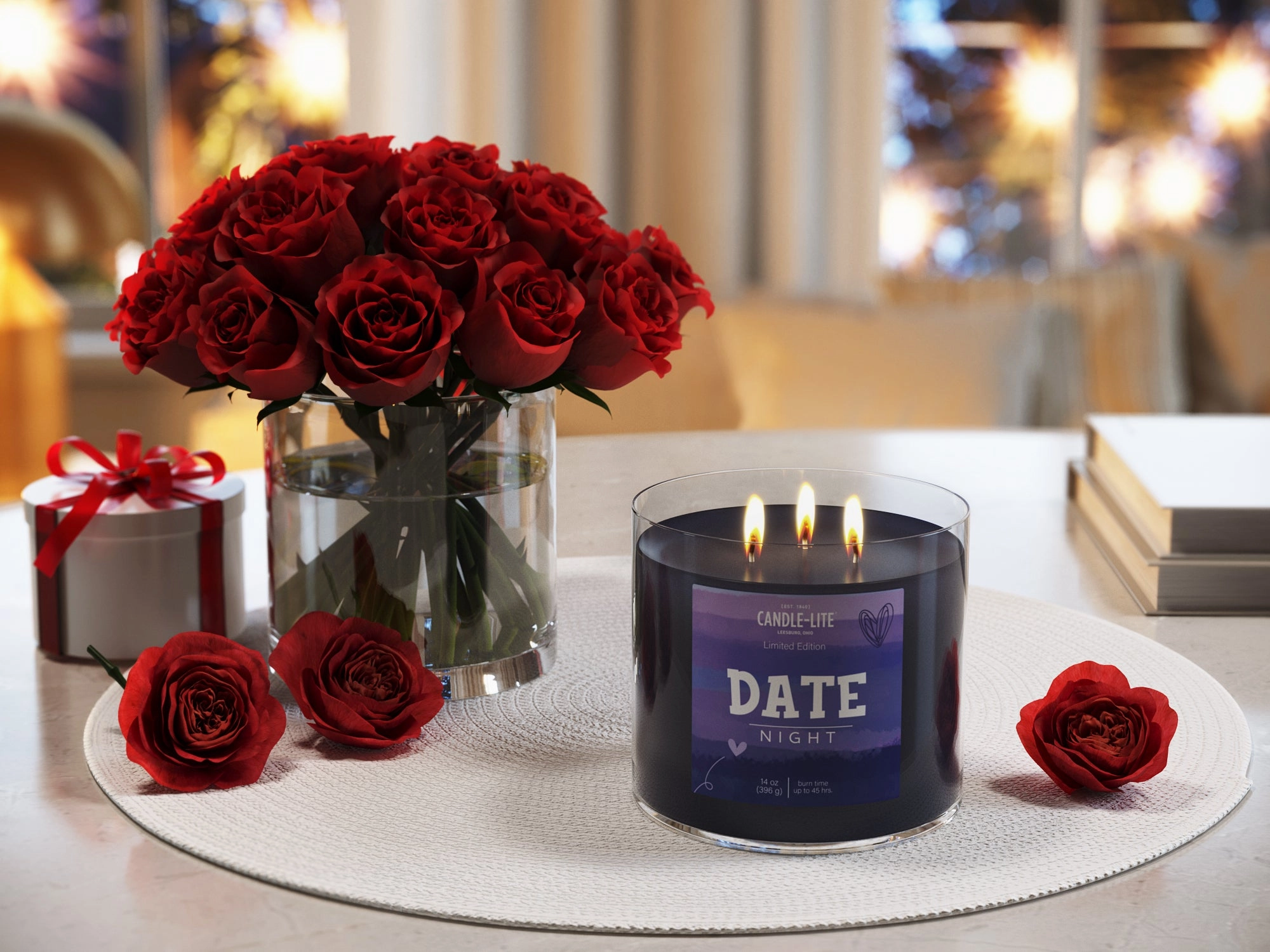 Date Night 3-wick 14oz Jar Candle
