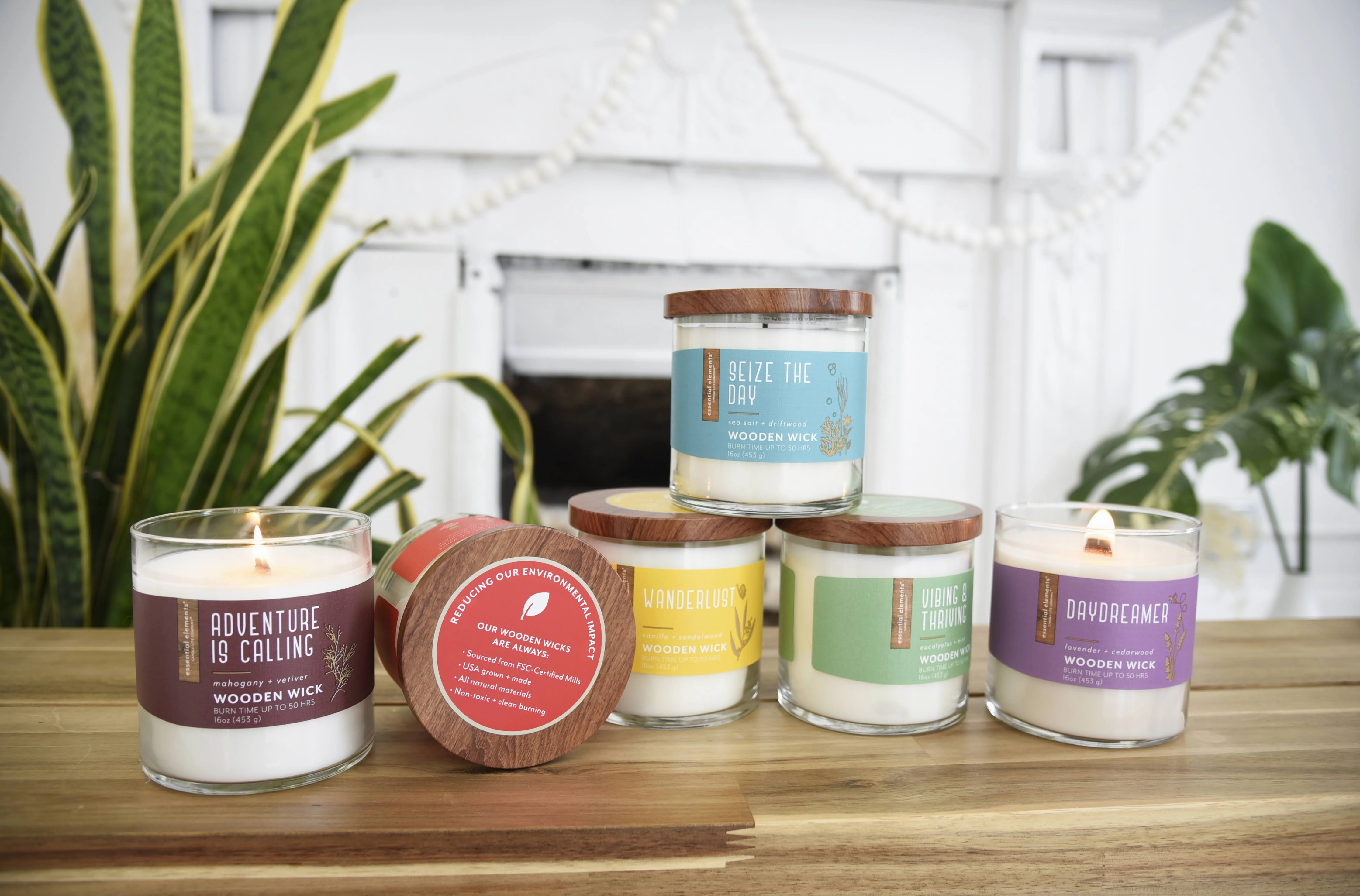 Daydreamer Wooden-Wick 16oz Jar Candle