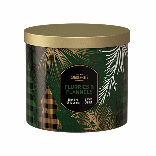 Flurries & Flannels 3-wick 14oz Jar Candle