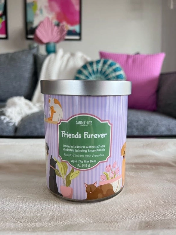 Friends Furever 2-wick 17oz Jar Candle
