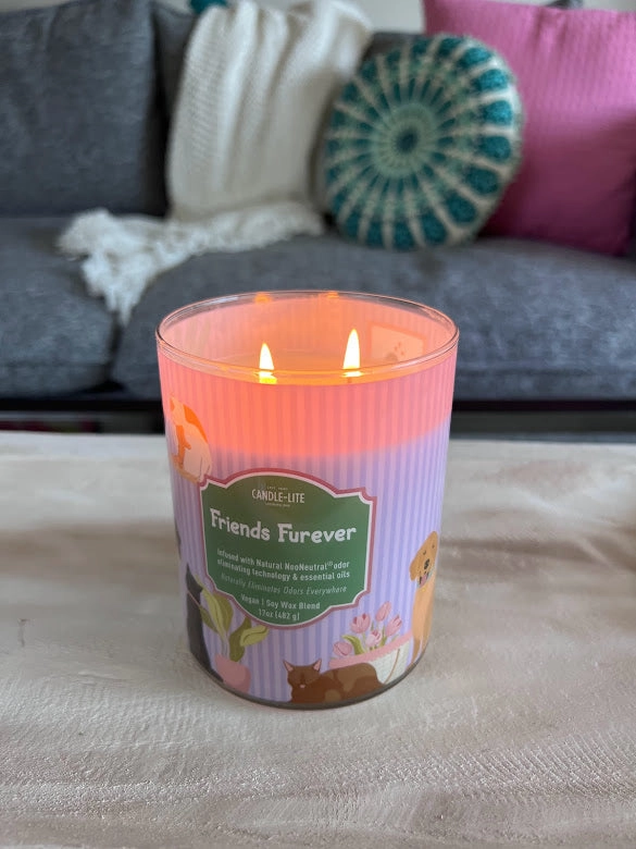 Friends Furever 2-wick 17oz Jar Candle