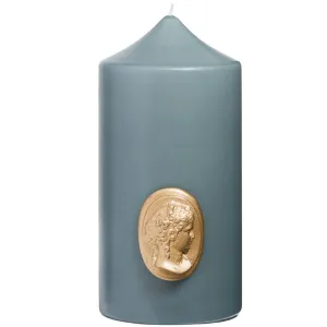 Grey Pillar Candle
