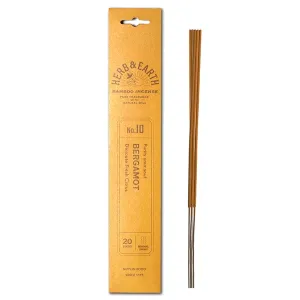 H&E - Bergamot - Bamboo Incense 20 sticks