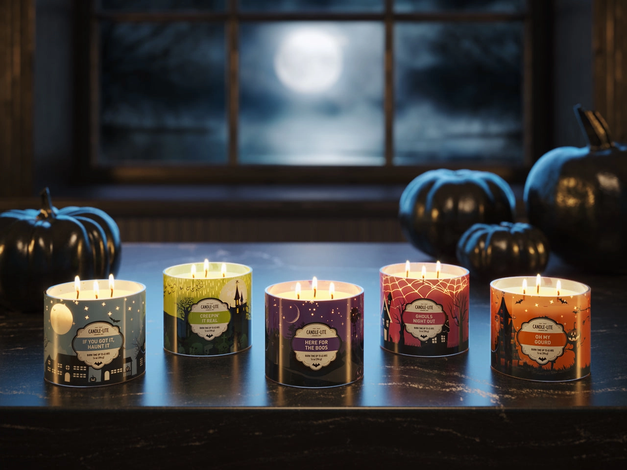Here For The Boos 3-wick 14oz Jar Candle