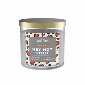 Hey Hot Stuff 3-wick 14oz Jar Candle