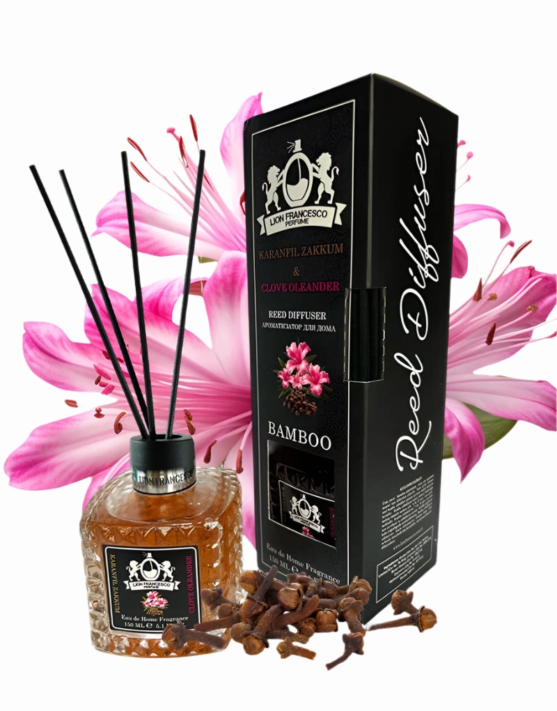 Home fragrance Reed Diffuser Clove Oleander by Lion Francesco 150ml
