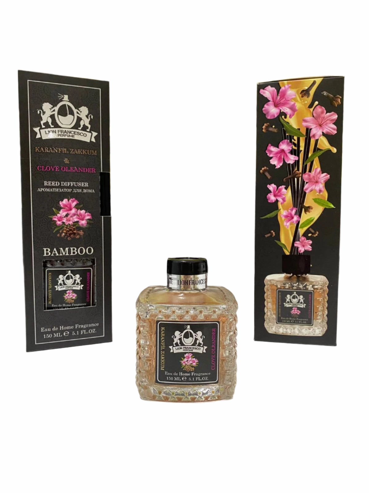 Home fragrance Reed Diffuser Clove Oleander by Lion Francesco 150ml