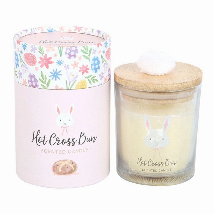 Hot Cross Bun Candle