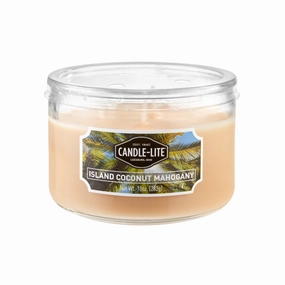 Island Coconut Mahogany 3-wick 10oz Jar Candle