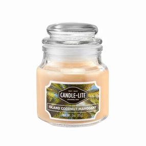 Island Coconut Mahogany 3oz Jar Candle