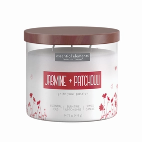 Jasmine & Patchouli 3-wick 14.75oz Jar Candle