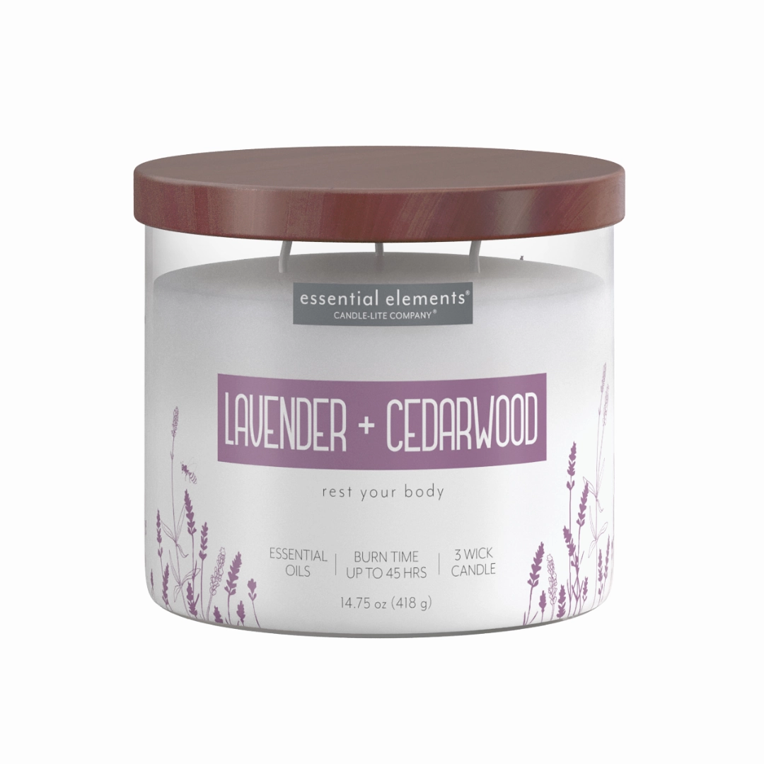 Lavender & Cedarwood 3-wick 14.75oz Jar Candle