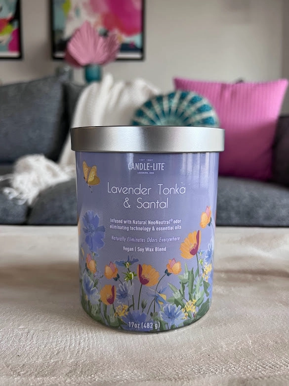 Lavender Tonka & Santal 2-wick 17oz Jar Candle