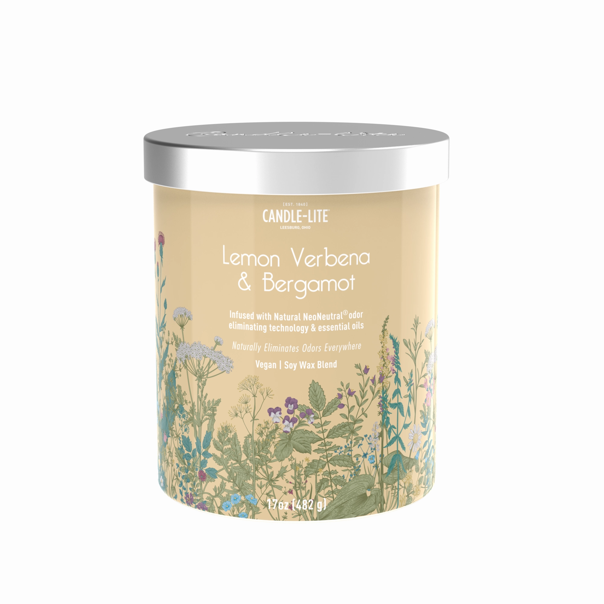 Lemon Verbena & Bergamot 2-wick 17oz Jar Candle
