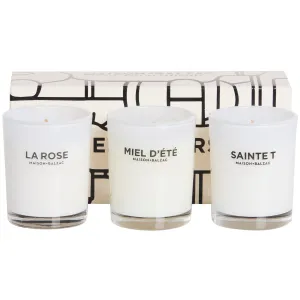 Les Fleurs Candle Trio Set