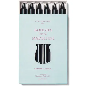 Madeleine Taper Candle Black