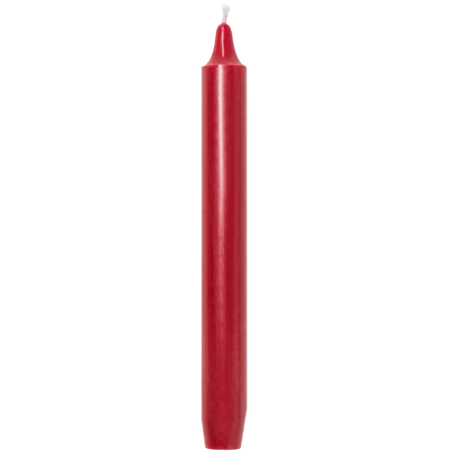 Madeleine Taper Candle Flame Red