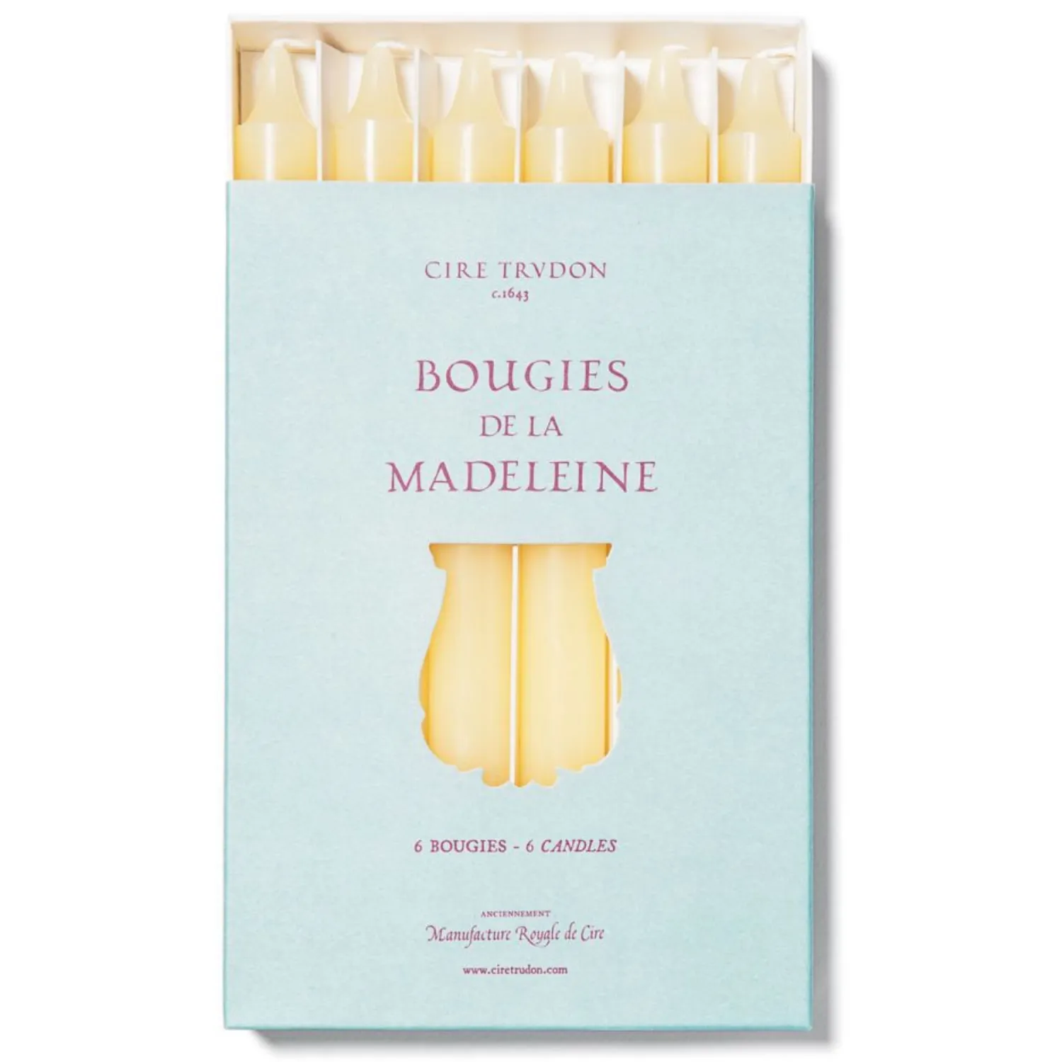 Madeleine Taper Candle Ivory