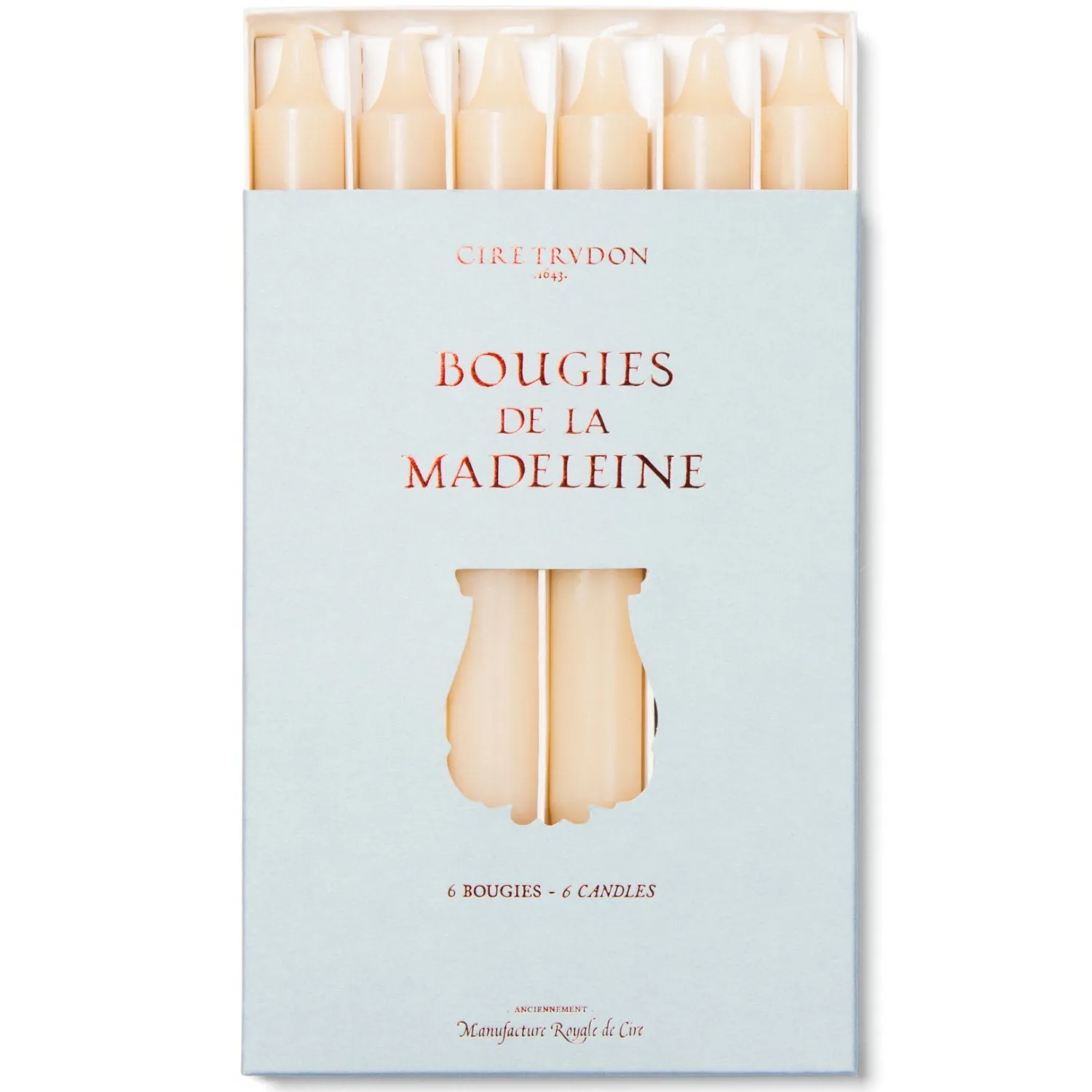 Madeleine Taper Candle Stone