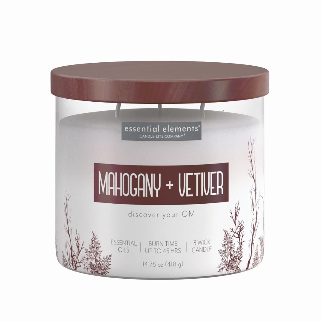 Mahogany & Vetiver 3-wick 14.75oz Jar Candle