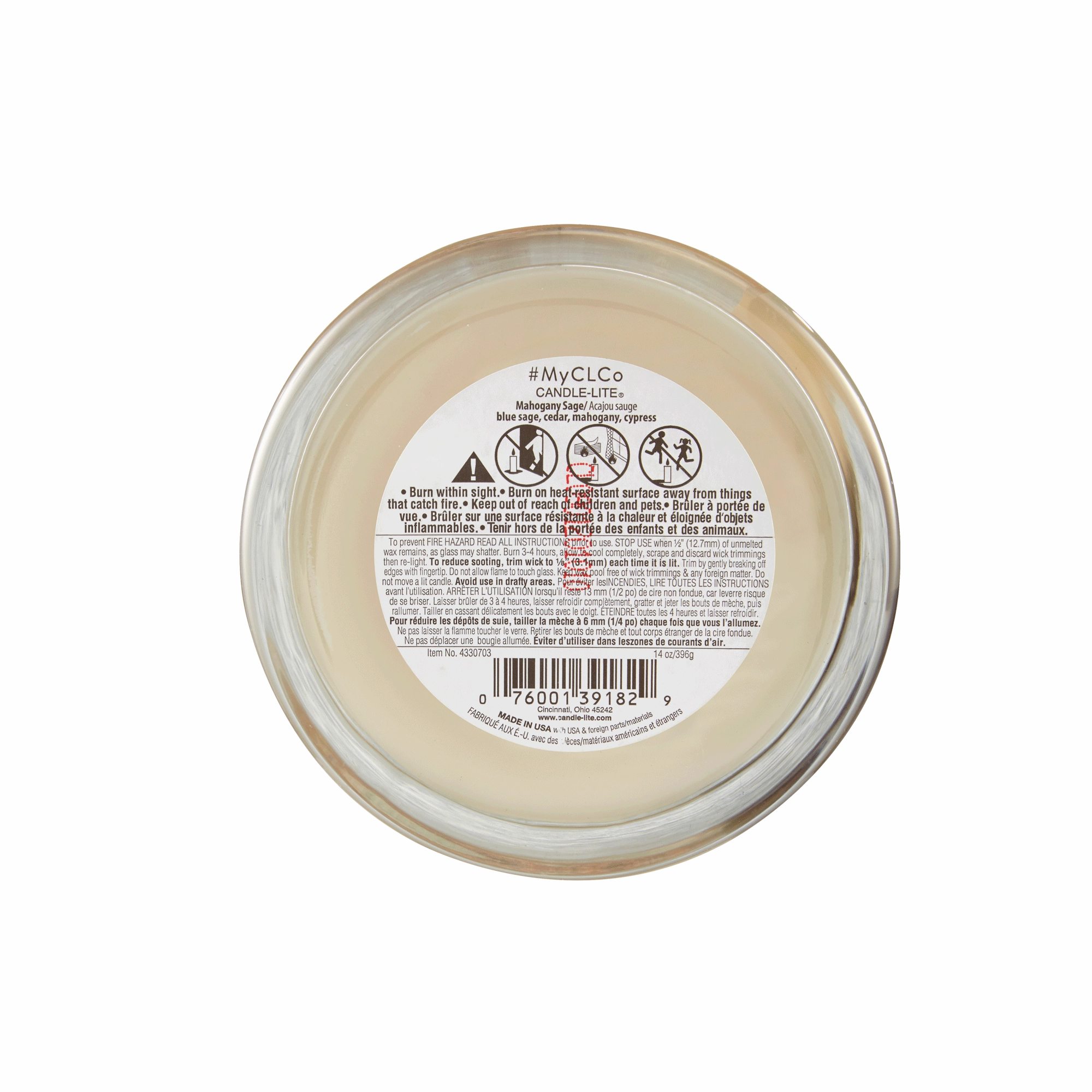 Mahogany Sage Wooden-Wick 14oz Jar Candle