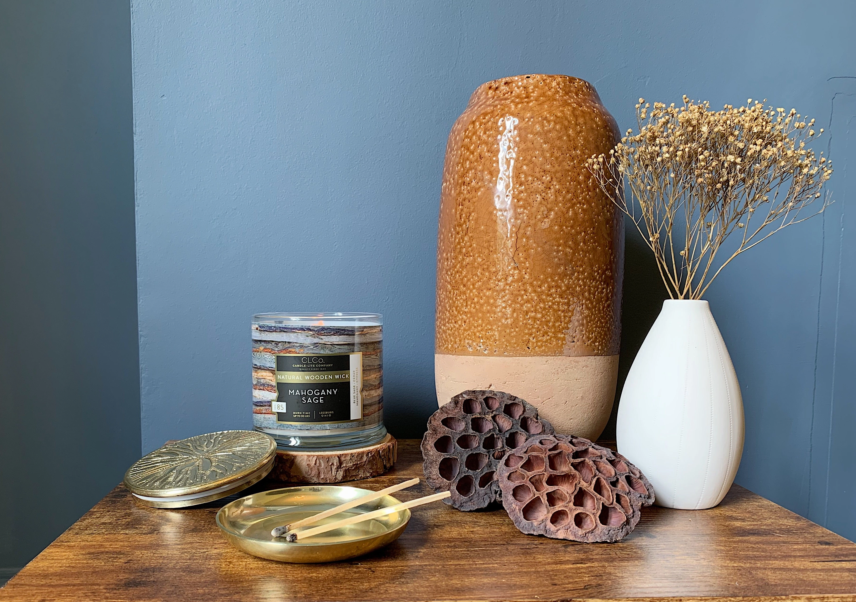 Mahogany Sage Wooden-Wick 14oz Jar Candle