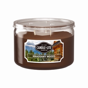 Mahogany Woods 3-wick 10oz Jar Candle