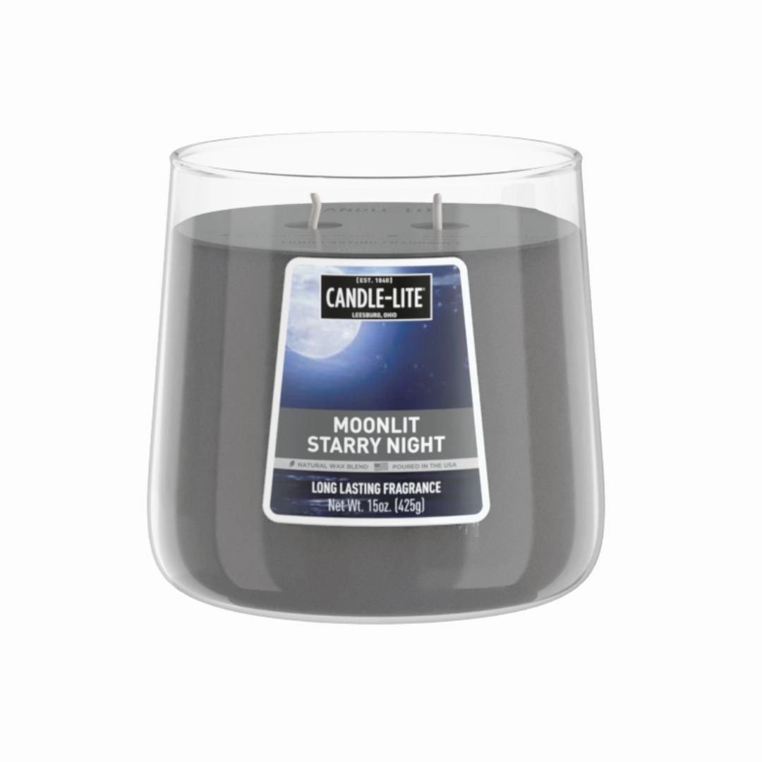 Moonlit Starry Night 15oz 2-wick Jar Candle