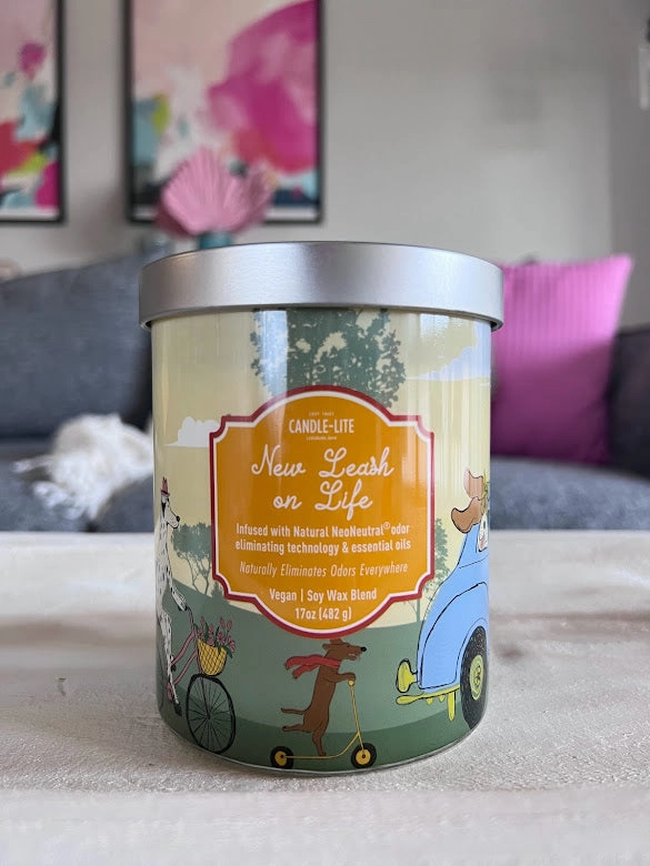 New Leash on Life 2-wick 17oz Jar Candle