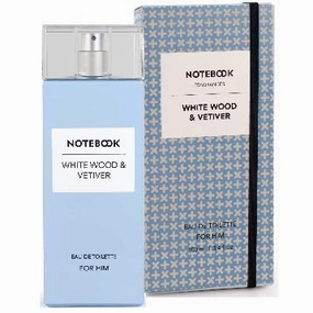 Notebook White Wood Wood and Vetiver 3.4 oz EDT for men