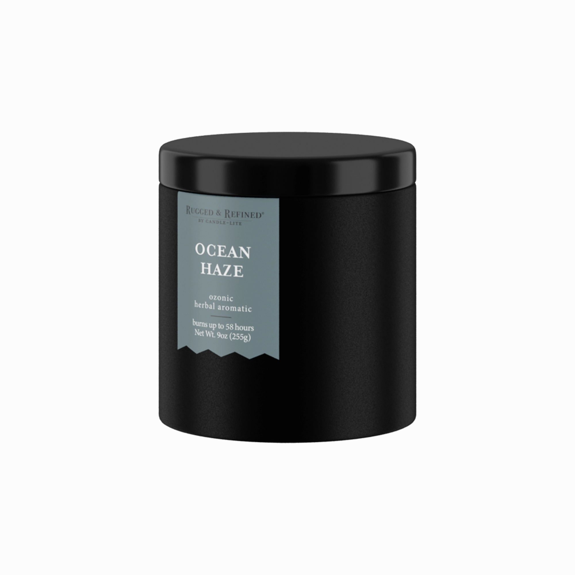 Ocean Haze 9oz Black Tin Candle