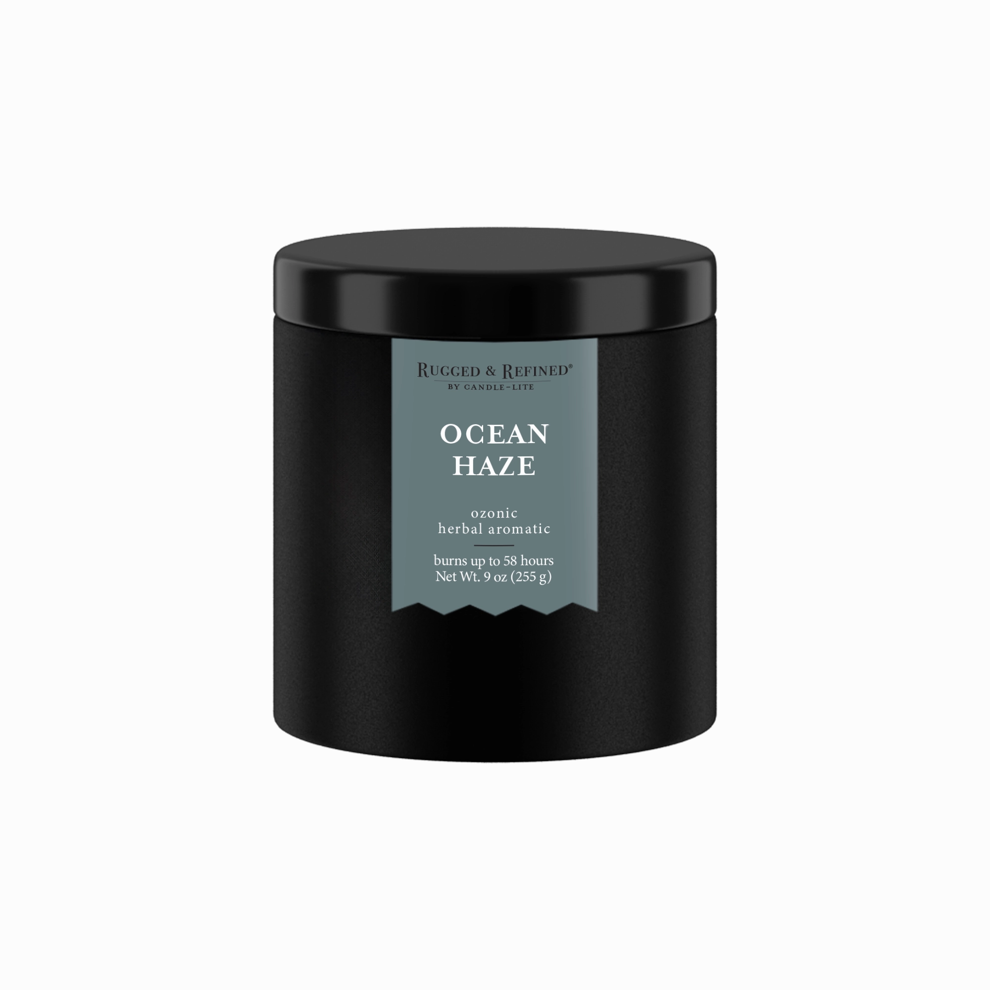 Ocean Haze 9oz Black Tin Candle