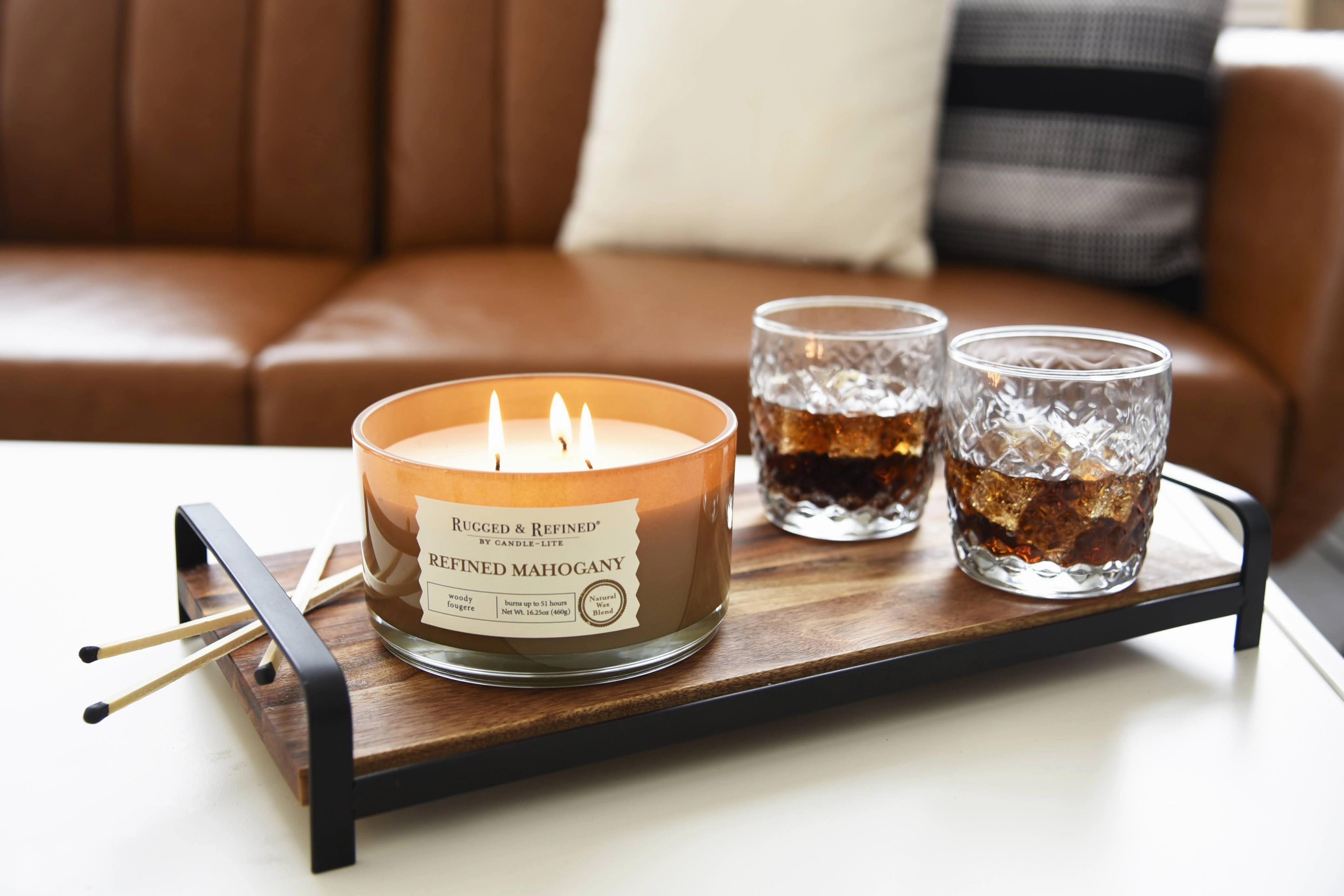 Refined Mahogany 3-wick 16.25oz Jar Candle