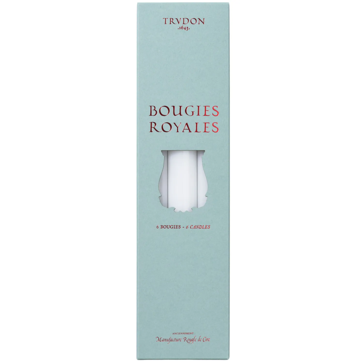 Royale Taper Candle White