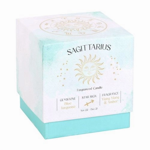 Sagittarius Ylang Ylang & Amber Gemstone Zodiac Candle