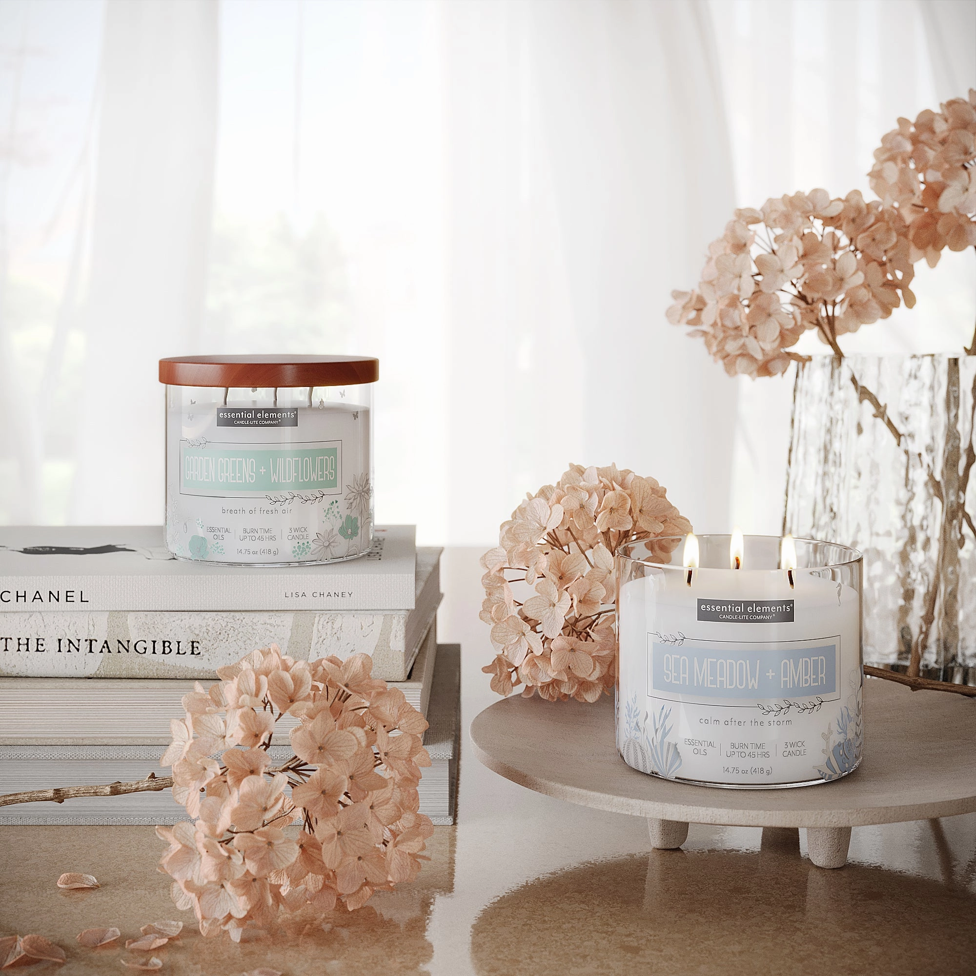Sea Meadow & Amber 3-wick 14.75oz Jar Candle