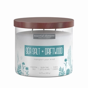 Sea Salt & Driftwood 3-wick 14.75oz Jar Candle