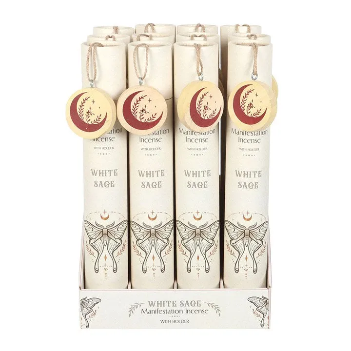 Set of 12 White Sage Manifestation Incense Stick Gift Sets