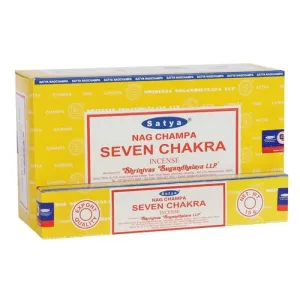Seven Chakra Incense Sticks by Satya