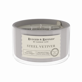 Steel Vetiver 3-wick 16.25oz Jar Candle